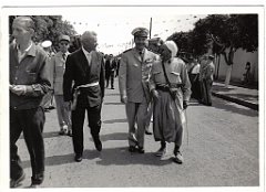 BOU SFER 06 JUILLET 1958 POSE DE LA PREMIERE PIERRE DU MONUMENT AUX MORTS 016